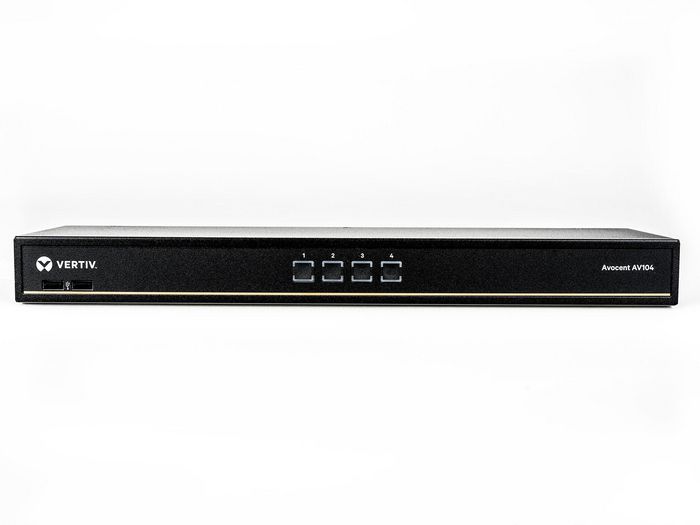 Vertiv 1x4 KVM switch with USB, push (touch) button switching