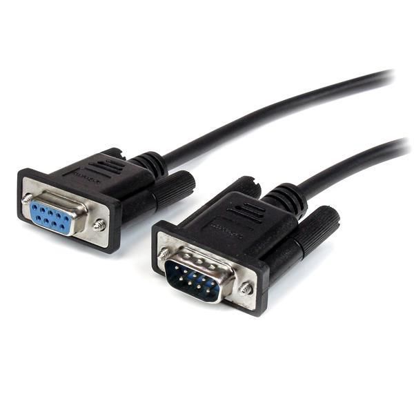 StarTech.com StarTech.com 1m Black Straight Through DB9 RS232 Serial Cable - DB9 RS232 Serial Extension Cable - Male to Female Cable (MXT1001MBK) - W124565942