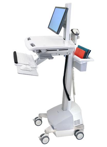 Styleview Ergotron StyleView EMR Cart with LCD Pivot, SLA Powered, SV42-6301-2 ...