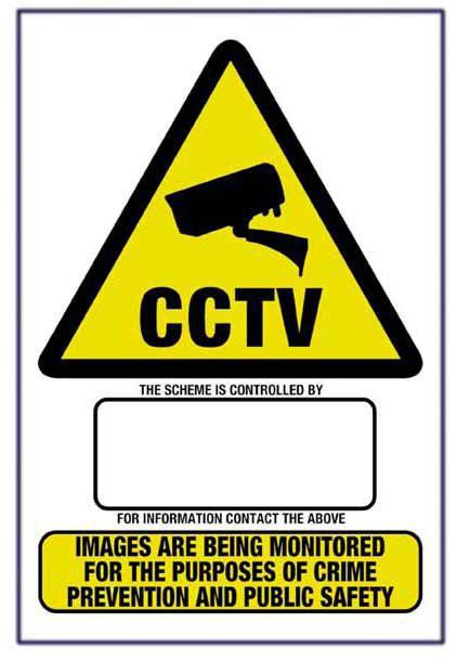 Haydon A4 RIGID CCTV WARNING - W125430193