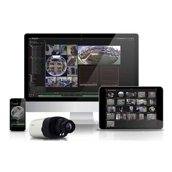Hanwha WAVE Professional License. Enables forty-eight (48) IP stream recording, includes life-time SW upgrade - W125976187