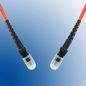 MicroConnect Optical Fibre Cable, MTRJ-MTRJ, Multimode, Duplex, OM2 (Orange), 0.5m