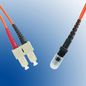 MicroConnect Optical Fibre Cable, MTRJ-SC, Multimode, Duplex, OM2 (Orange), 25m