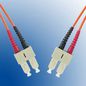 MicroConnect Optical Fibre Cable, SC-SC, Singlemode, Duplex, OS2 (Yellow) 15m