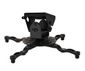 B-Tech Universal Heavy Duty Projector Ceiling Mount with Micro-Adjustment, 25kg max, Black