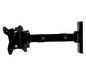 B-Tech Single Arm Flat Screen Wall Mount with Tilt and Swivel, up to 28”, 15kg max, 75 - 280 mm from wall, 75 x 75 - 100 x 100 VESA, Black
