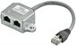 MicroConnect CAT5e Network Cable Splitter (Y-adapter)