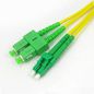 MicroConnect Optical Fibre Cable, LC-SC, Singlemode, Duplex, OS2 (Yellow) 0.5m