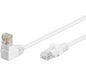 MicroConnect CAT5e U/UTP Network Cable 1 x 90° angled 0.25m, White