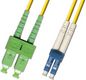 MicroConnect Optical Fibre Cable, SC-LC, Singlemode, Duplex, OS2 (Yellow) 15m