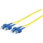 MicroConnect Optical Fibre Cable, SC-SC, Singlemode, Duplex, OS2 (Yellow), 1m