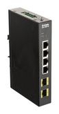 D-Link Industrial Gigabit Unmanaged Switch with 2 SFP slots, Auto-MDI/MDIX