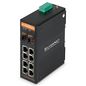 Silvernet SIL 73208P Industrial Gigabit PoE+ Unmanaged Switch. 8 x Gigabit Ethernet 30w PoE Ports, 2 x Gigabit SFP slots, Excludes Power supply