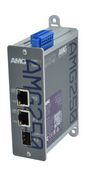 AMG 2 + 1 Ind. Media Converter 2x10/100/1000Base-T(x) RJ45 802.3bt 60/90W PoE & 1x100/1000Base-Fx SFP