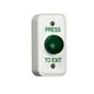 RGL Architrave White Plastic  & Green Dome Button,4 Amp Load,IP55 rated,Includes Bac