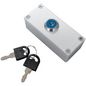 Knight Fire & Security Pass Key Switch. Alum Tampered - White Grade 3