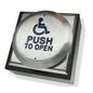 CDVI STAINLESS ALL ACTIVE SWITCH, PUSH TO OPEN & LOGO, SURFACE