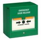 STP Emergency Door Release, White/Green