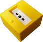 Knight Fire & Security Yellow single pole call point / EDR (resettable, with LED)