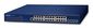 Planet Layer 3 24-Port 10/100/1000T 802.3at PoE + 4-Port 10G SFP+ Stackable Managed Switch (370W PoE budget, Hardware stacking up to 8 units, hardware-based Layer 3 IPv4/IPv6 Routing and VRRP, supports ERPS Ring)