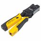 Intellinet Universal Modular Plug Crimping Tool and Cable Tester, 2-in-1 Crimper and Cable Tester: Cuts, Strips, Terminates and Tests, RJ45/RJ11/RJ12/RJ22