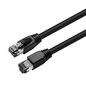 MicroConnect CAT8.1 S/FTP 0,50m Black LSZH Shielded Network Cable, AWG 24