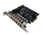MicroConnect PCIe X4 ASM3142 10Gbps USB-C x 2 + USB-A x 6