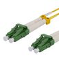 MicroConnect Optical Fibre Cable, SC-SC, Singlemode APC, Duplex, OS2 (Yellow) 0.5m