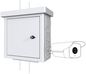 Lanview by Logon Mini Radius Pole Mounted  CCTV Cabinet For 4 cameras