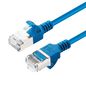 MicroConnect CAT6A U-FTP Slim, LSZH, 1m Network Cable, Blue