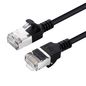MicroConnect CAT6A U-FTP Slim, LSZH, 1m Network Cable, Black