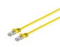 MicroConnect RJ45 Patch Cord S/FTP w. CAT 7 raw cable, 0.25m, Yellow
