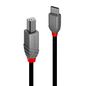 Lindy 1M Usb 2.0 Typ C To B Cable, Anthra Line