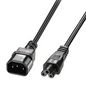 Lindy 3m C5 to C14 Mains Cable, lead free