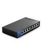 Linksys Lgs108 Unmanaged Gigabit Ethernet (10/100/1000) Black, Blue