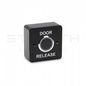 STP Surface contactless exit button with adjustable timer and read range in stealth black with white DOOR RELEASE
