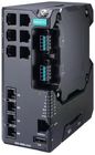 Moxa 8-port managed Ethernet switch, dual power supply 12/24/48 VDC, Extended Temp