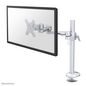 Neomounts Newstar Full Motion Desk Mount (grommet) for 10-30" Monitor Screen, Height Adjustable - Silver