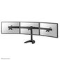 Neomounts Neomounts by Newstar Tilt/Turn/Rotate Triple Desk Stand for three 10-27" Monitor Screens, Height Adjustable - Black