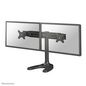 Neomounts Neomounts by Newstar Tilt/Turn/Rotate Dual Desk Stand for two 19-30" Monitor Screens, Height Adjustable - Black