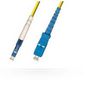 MicroConnect Optical Fibre Cable, LC-SC, Singlemode, Simplex, OS2 (Yellow) 5m