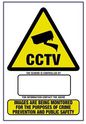 Haydon A4 RIGID CCTV WARNING